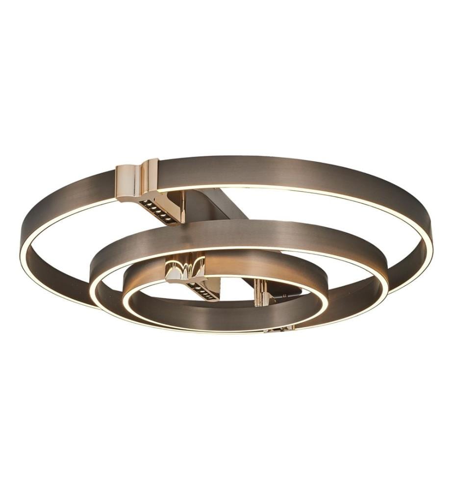 Kronleuchter, platinfarben, Metallkörper / Acrylkappen
