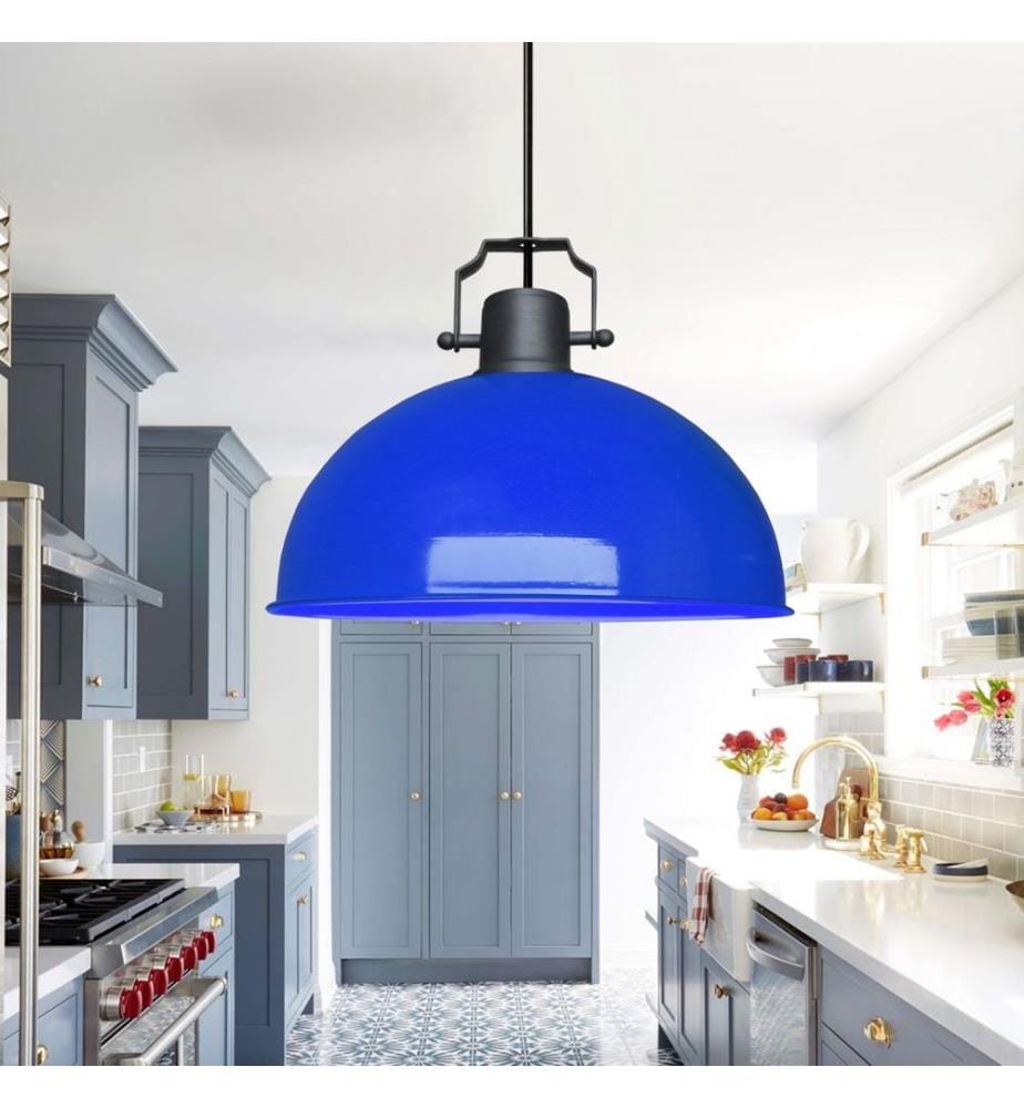 Lustre, bleu, 100 % MÉTAL