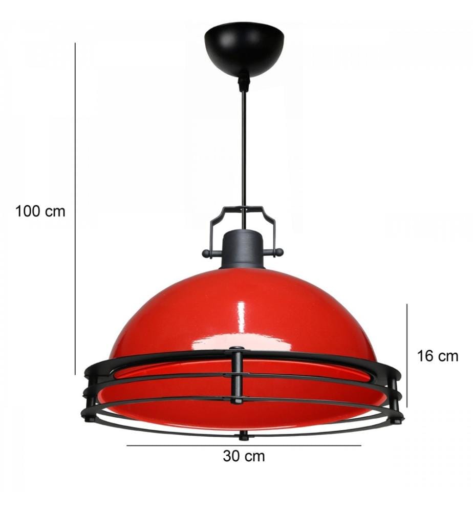 Kronleuchter, Rot, 100 % Metall