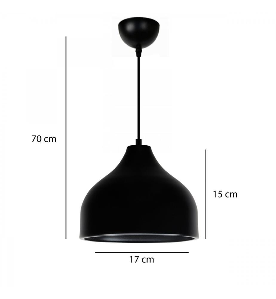 Kronleuchter, schwarz, Metallkörper