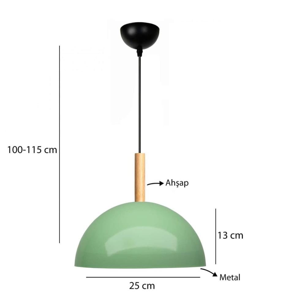 Kronleuchter, Mint, Metallkörper, Metallkappe