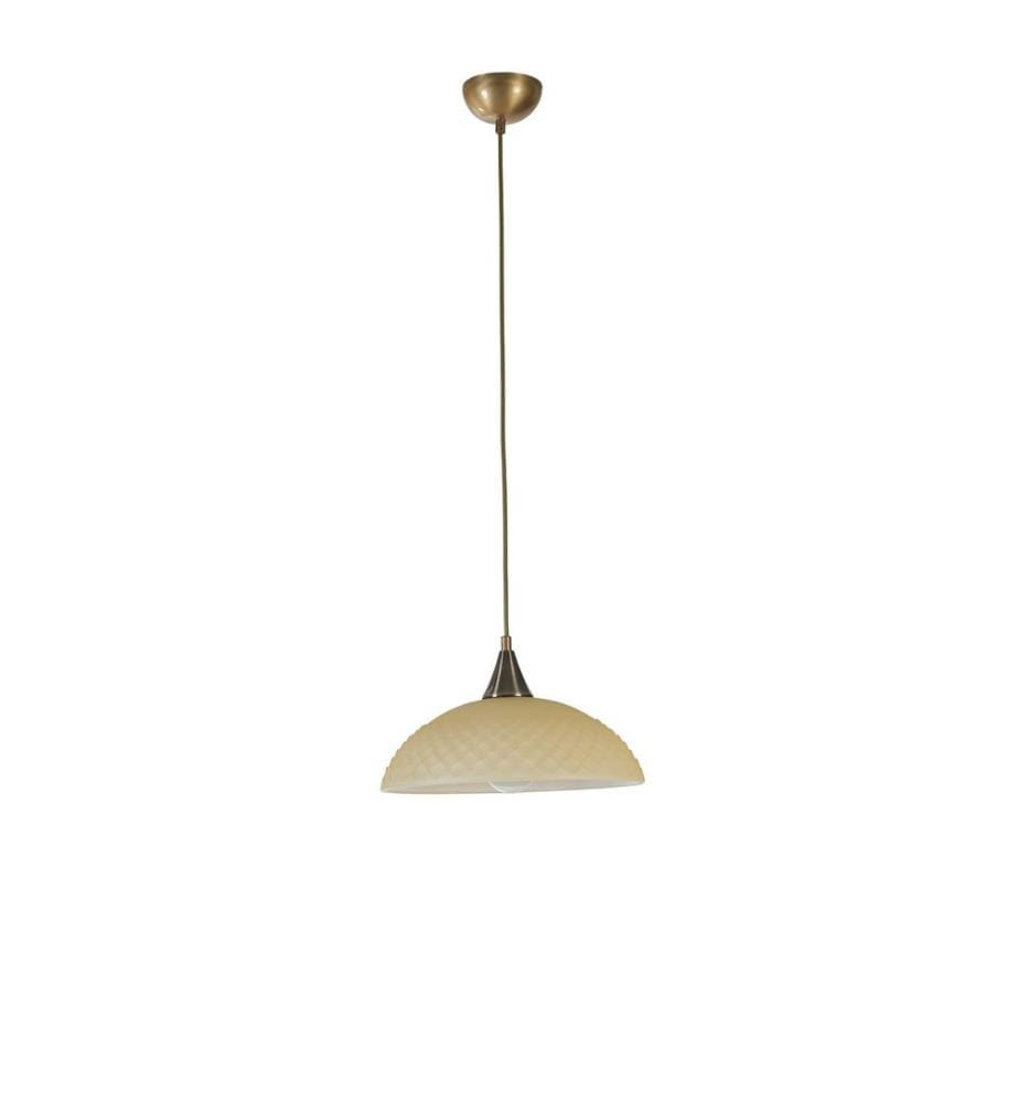 Kronleuchter, Gold, Metallkörper, Glaskappen