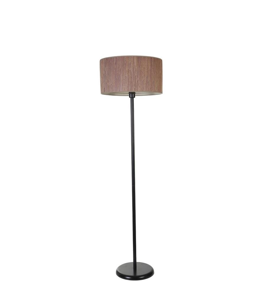 Kronleuchter & Stehlampe Set, Rosa, Metallkörper, Stoffkappe