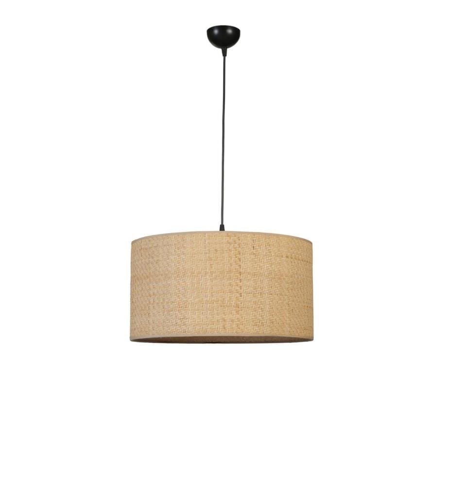Kronleuchter- und Tischlampen-Set, cremefarben, Metallkörper, Stoffkappe