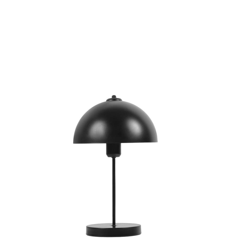 Kronleuchter- und Tischlampen-Set, schwarz, Metallkörper, Metallkappe