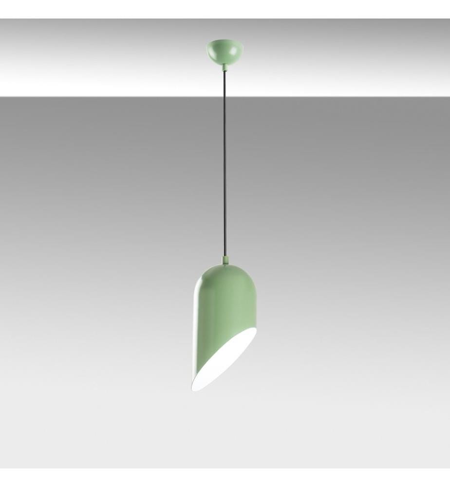 Kronleuchter, mintfarben, Metallkörper