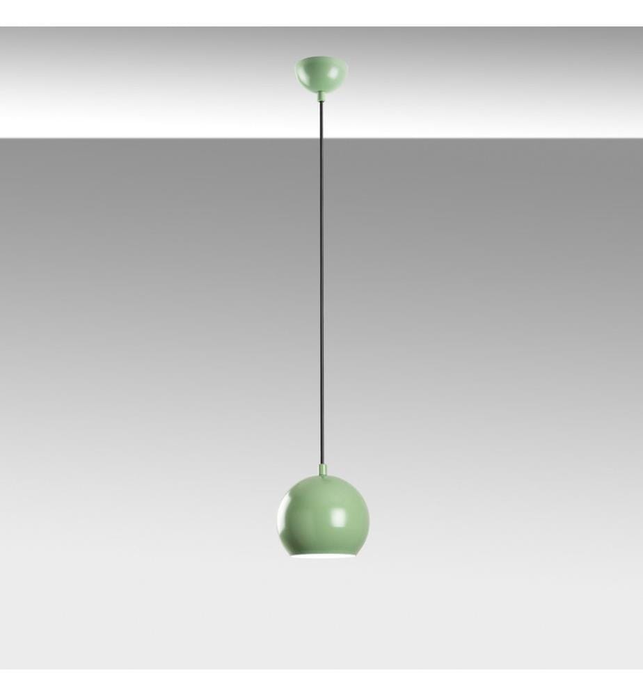 Kronleuchter, mintfarben, Metallkörper