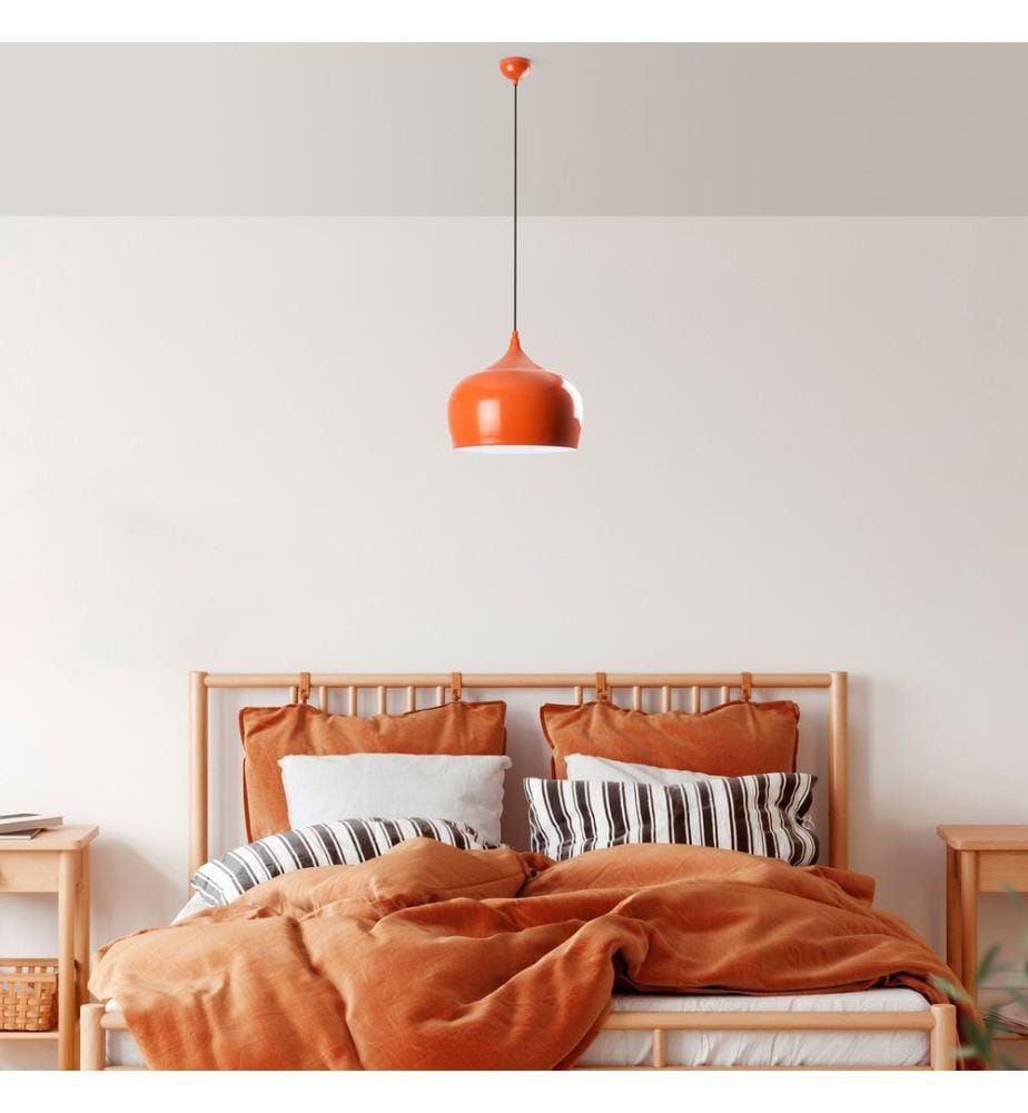 Kronleuchter, orange, METALLKÖRPER