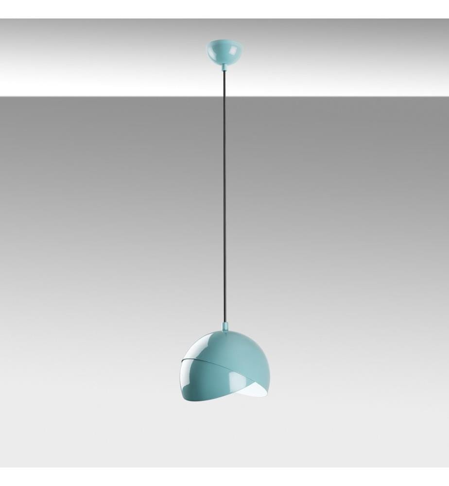 Kronleuchter, türkis, Metallkörper