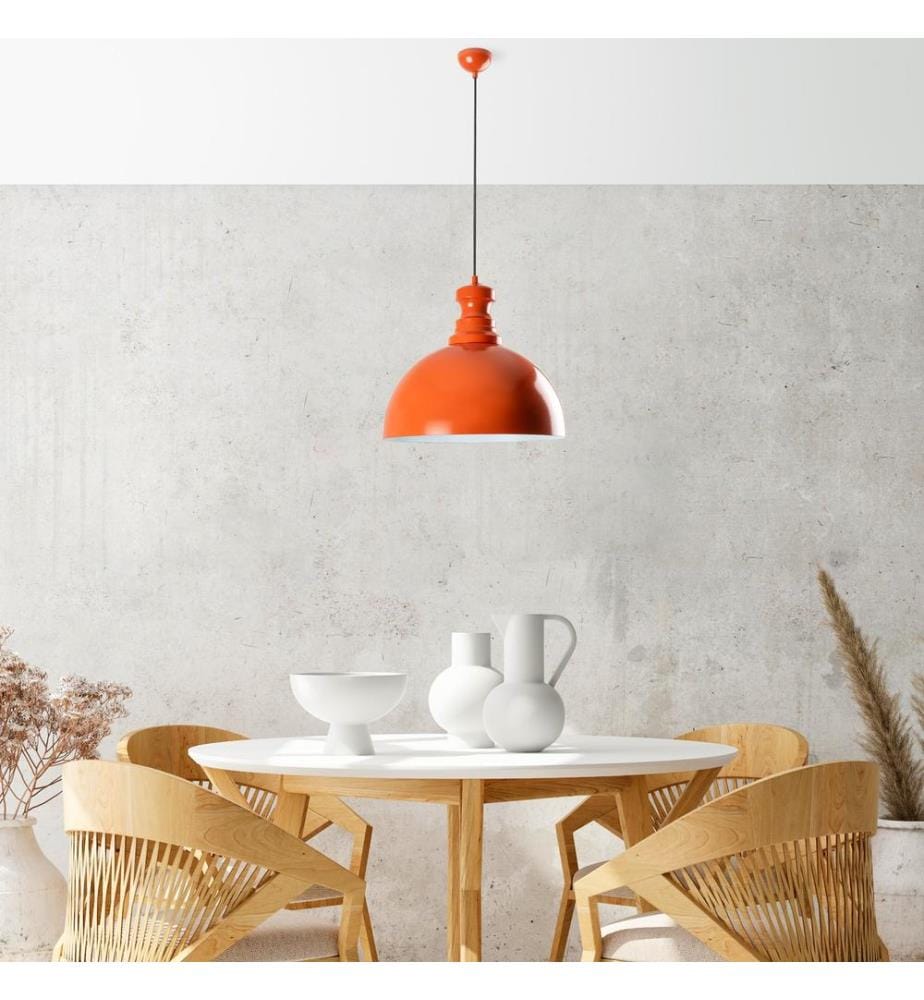 Kronleuchter, orange, METALLKÖRPER