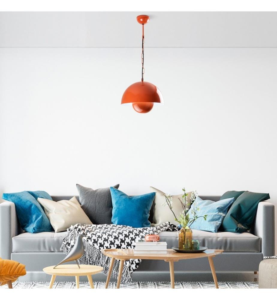 Kronleuchter, orange, METALLKÖRPER