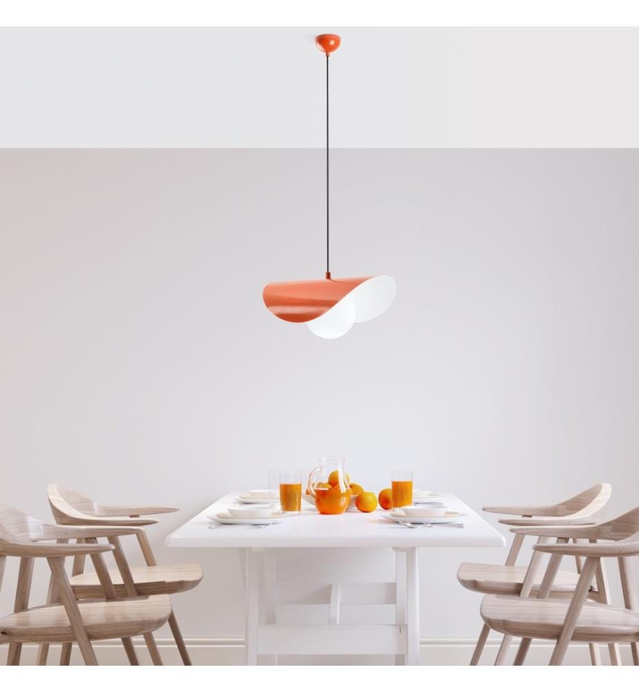 Kronleuchter, orange, METALLKÖRPER