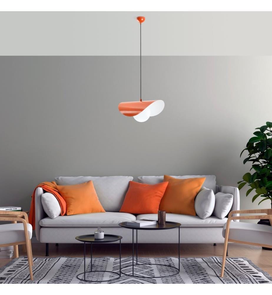 Kronleuchter, orange, METALLKÖRPER