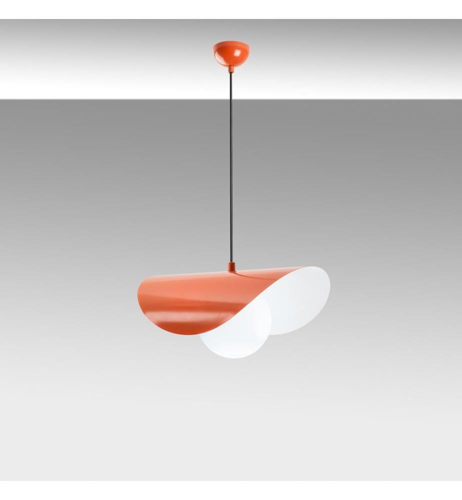 Kronleuchter, orange, METALLKÖRPER