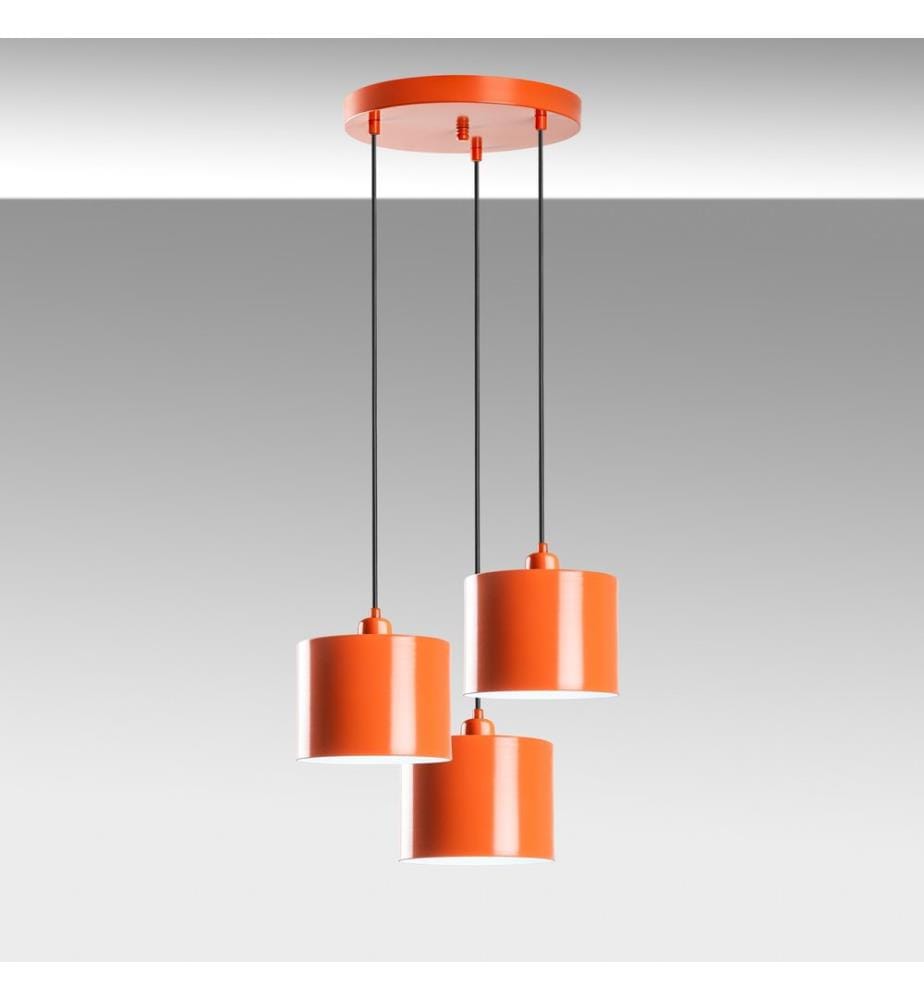 Kronleuchter, orange, METALLKÖRPER