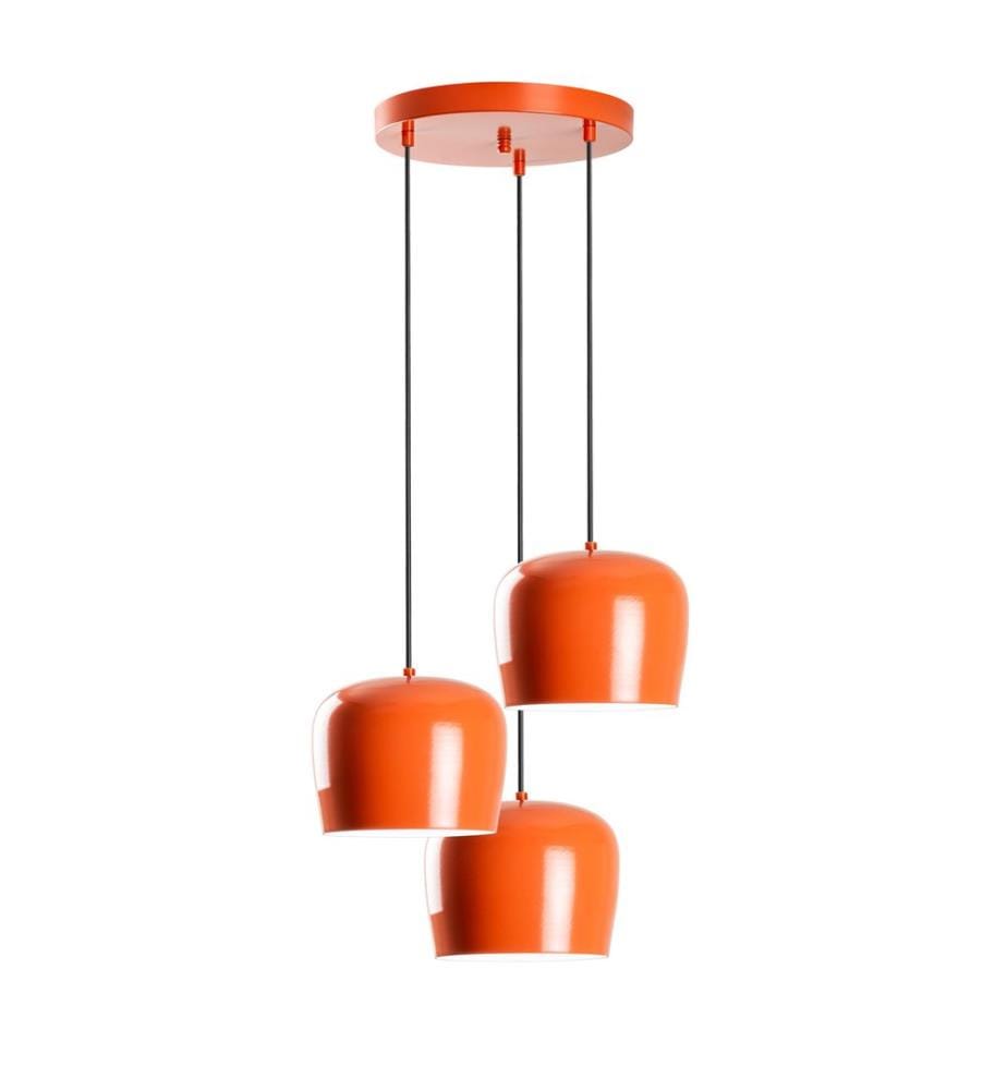 Kronleuchter, orange, METALLKÖRPER