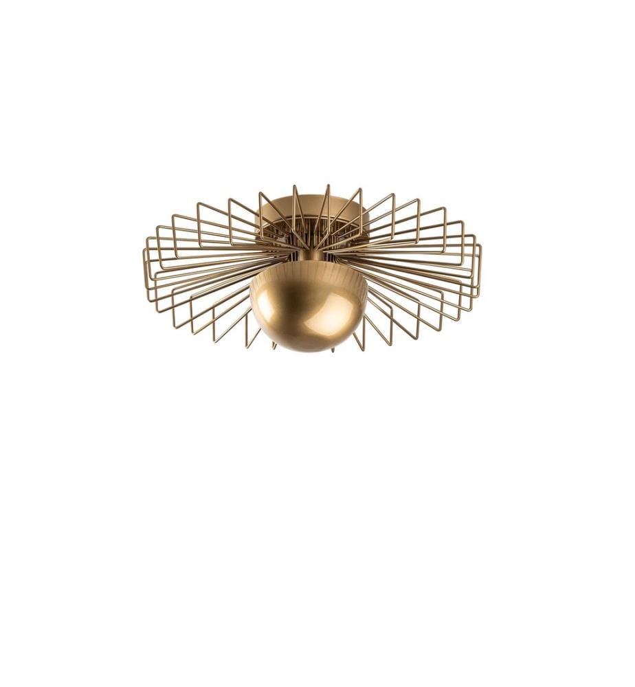 Kronleuchter, gold, Metallkörper, Metallkappe