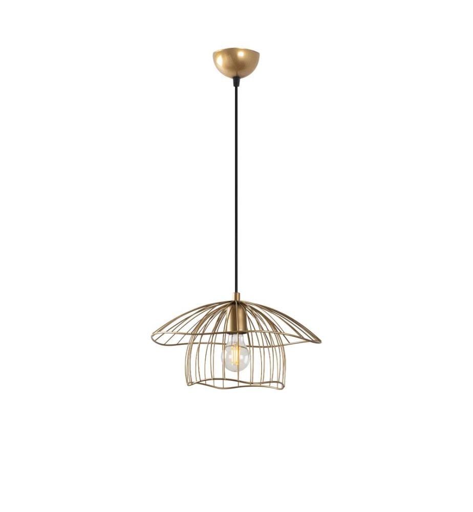 Kronleuchter, gold, Metallkörper, Metallkappe