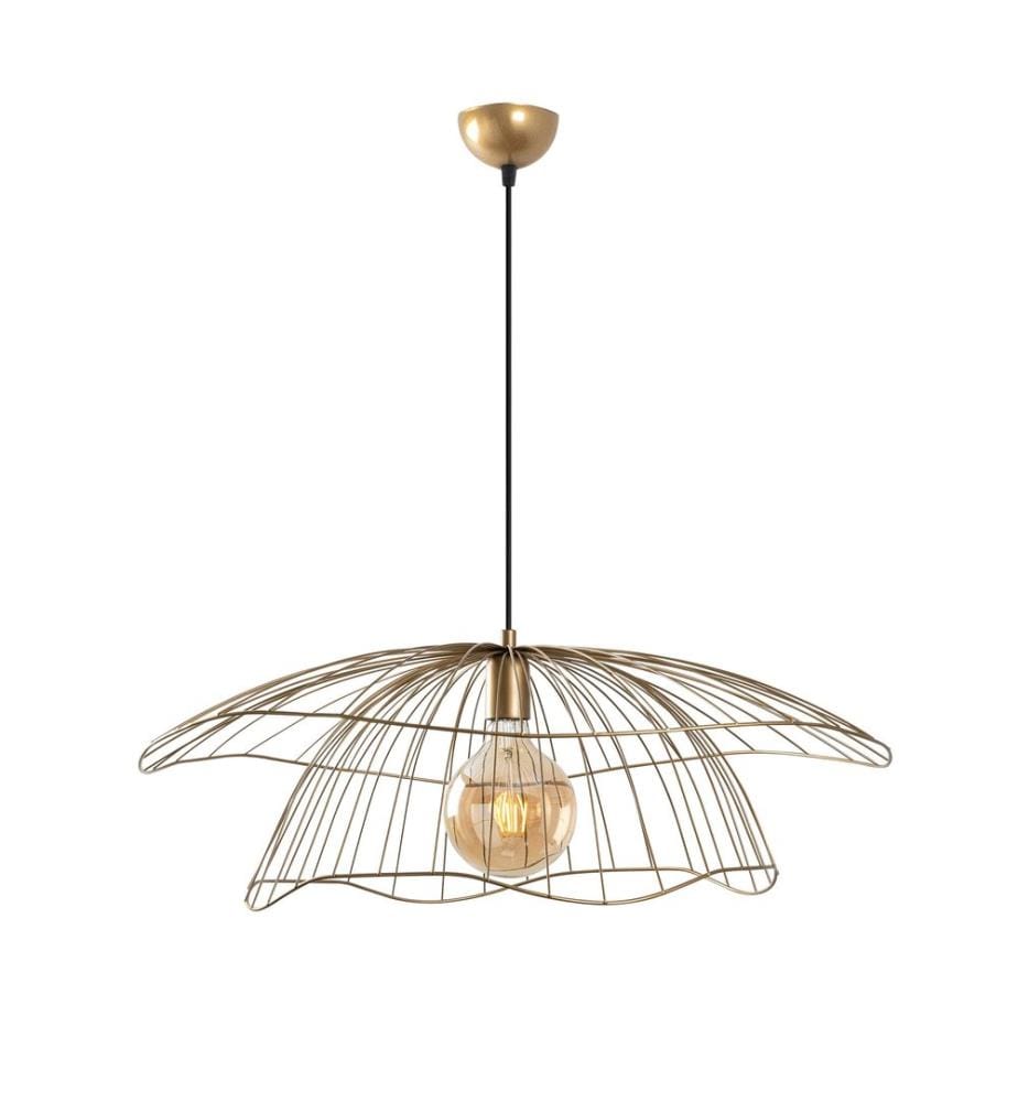 Kronleuchter, gold, Metallkörper, Metallkappe