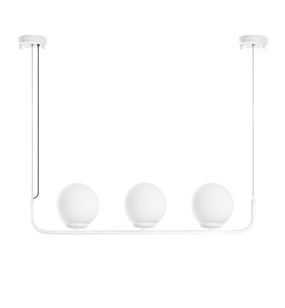 Lustre, blanc, CORPS EN MÉTAL