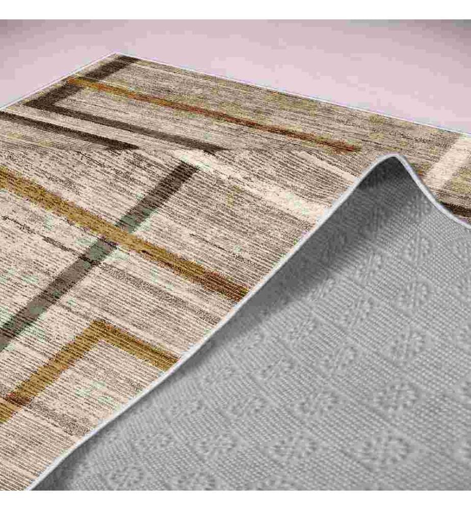 Teppich, Nerz, Braun, 100% Polyester, 100 x 300 cm