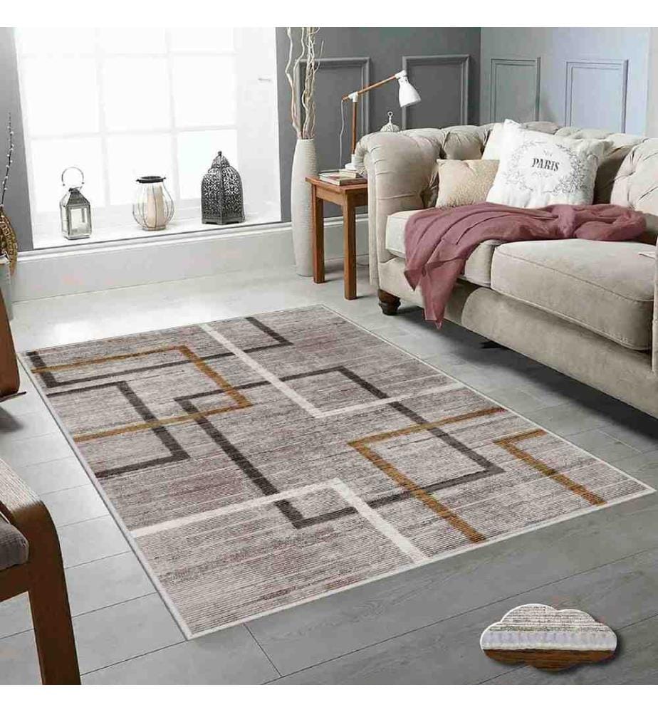 Teppich, Nerz, Braun, 100% Polyester, 180 x 280 cm