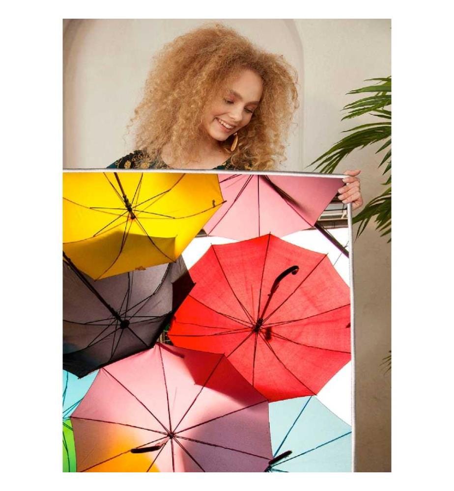 Carpet, Red, Pink, Yellow, Blue, Brown, 100% Cotton, 80 x 300 cm