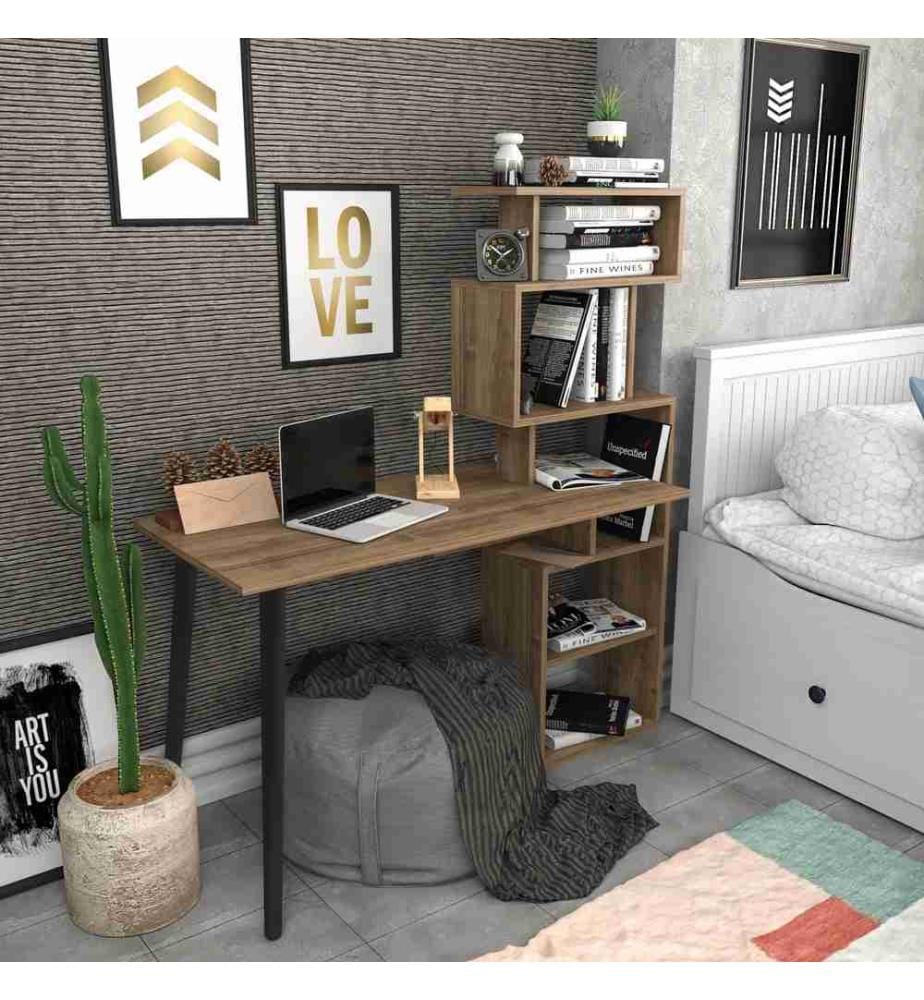 Study Desk, Walnut, Melamine Coated Particle Board