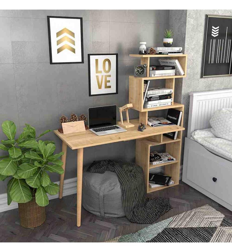 Study Desk, Oak, Melamine Coated Particle Board