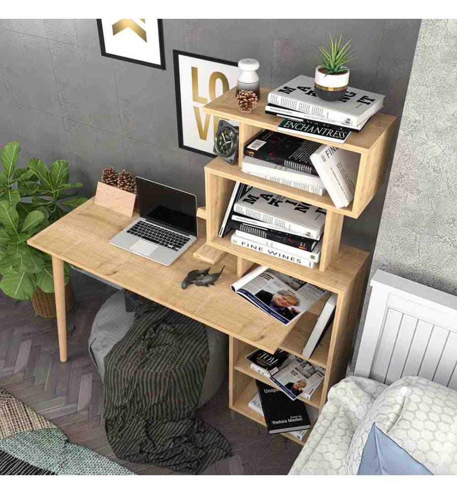 Study Desk, Oak, Melamine Coated Particle Board