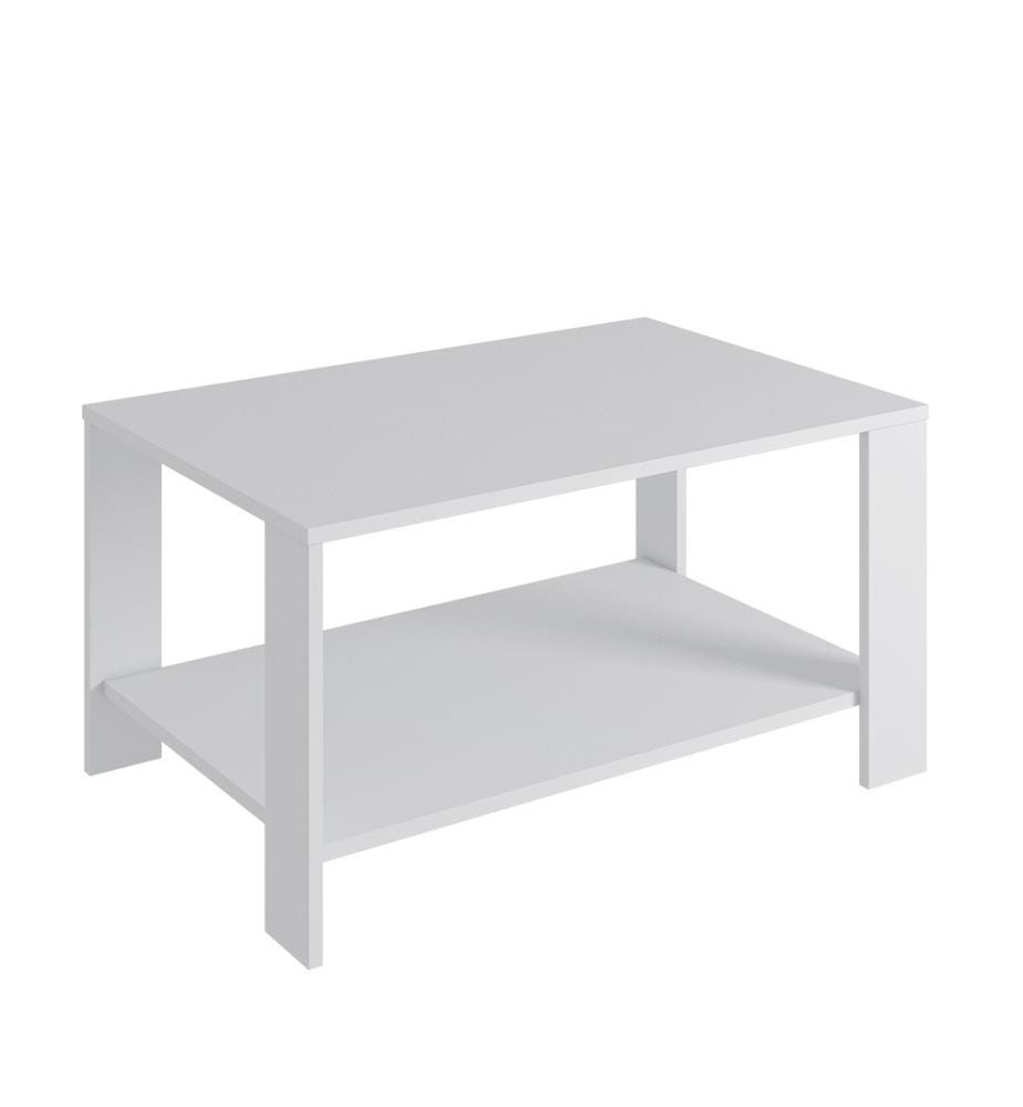 Coffee Table, White, 100% Melamine Coated Particle Board