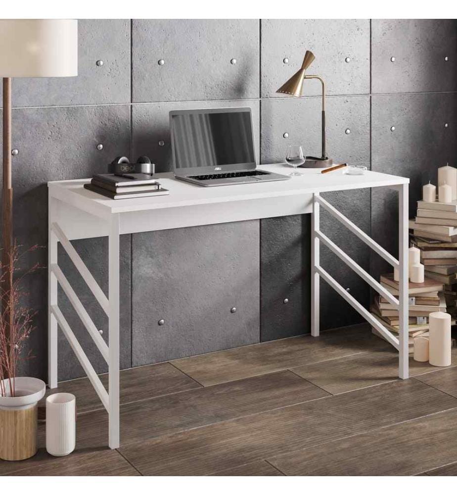 Study Desk, White, Melamine Coated Particle Board