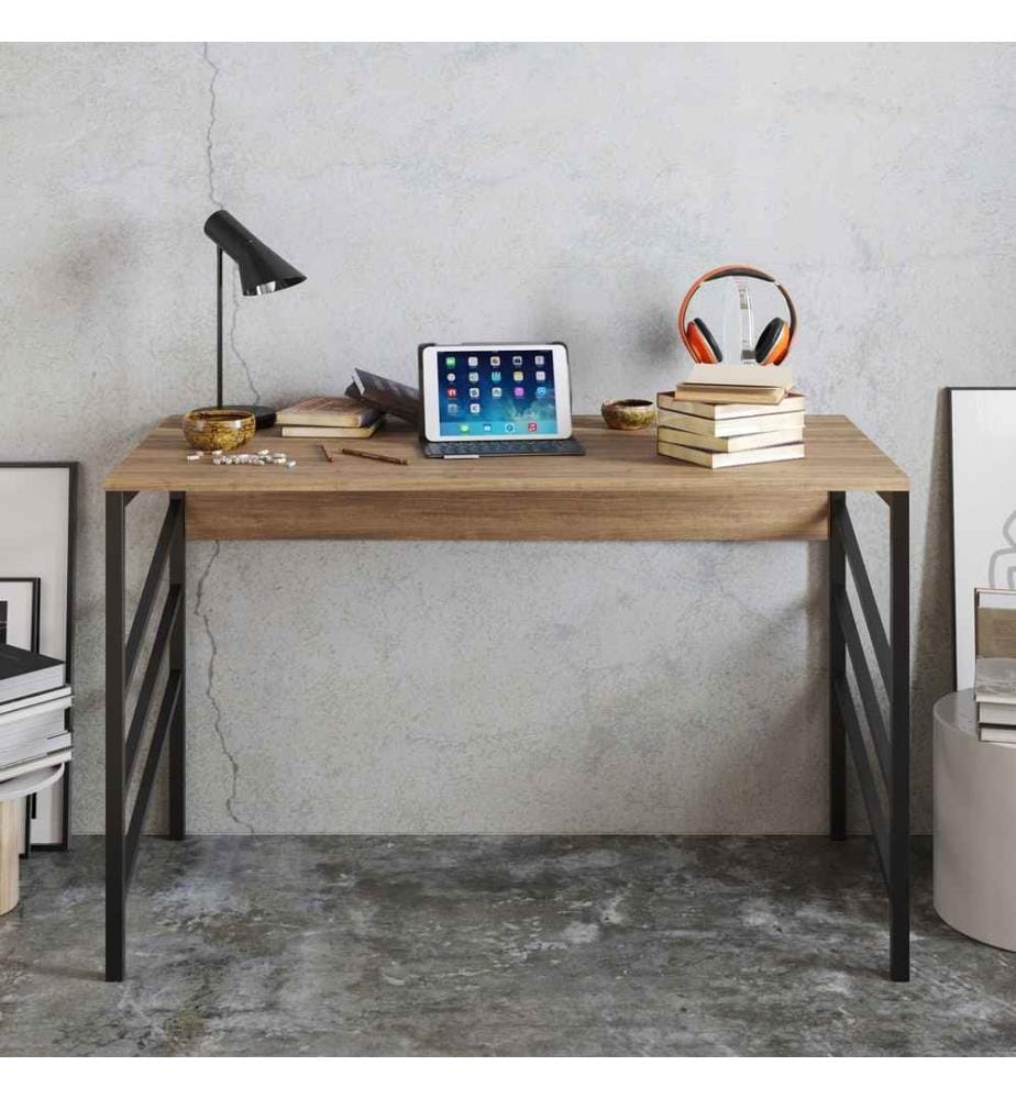 Bureau d'étude, noyer noir, panneau de particules mélaminé