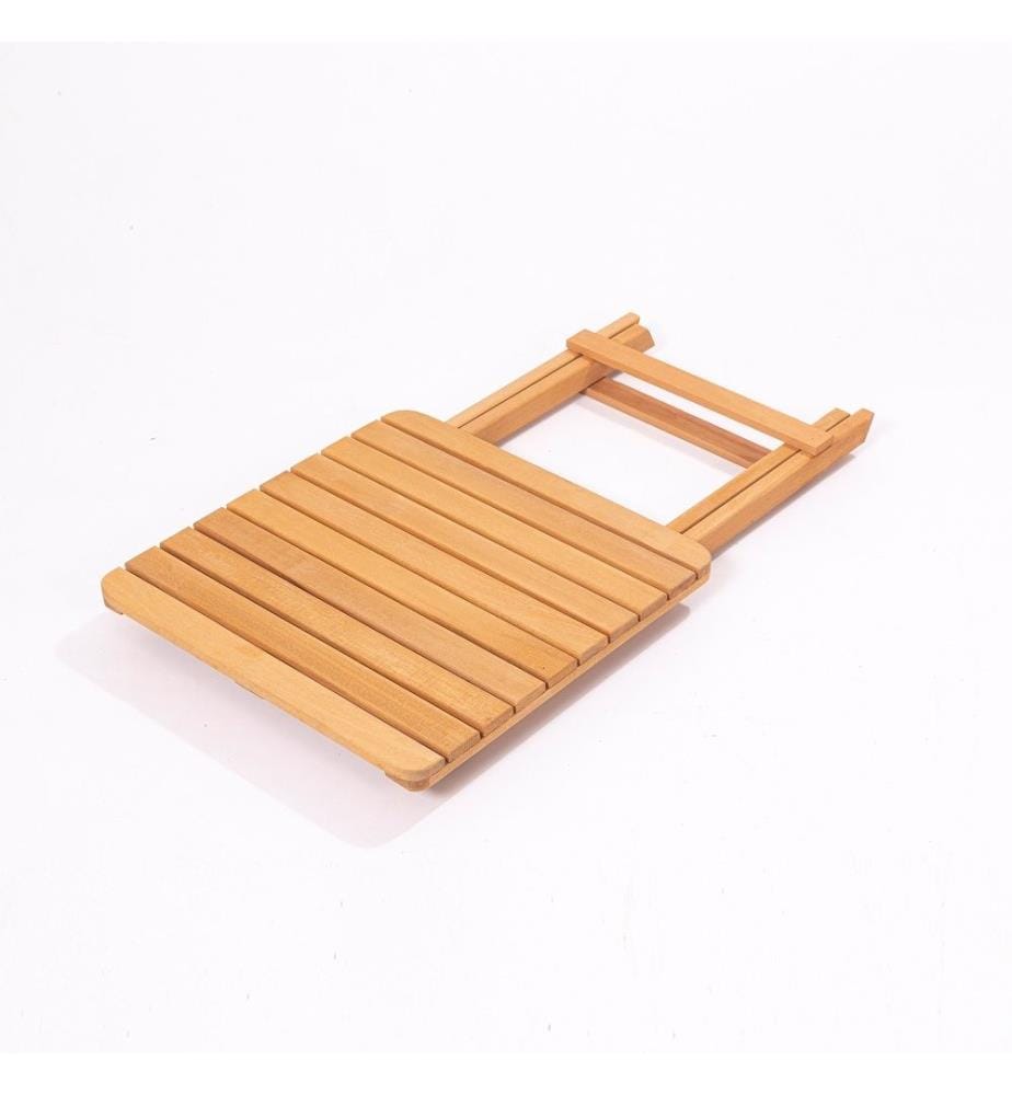 Table basse de jardin, marron, bois de hêtre, sans vernis