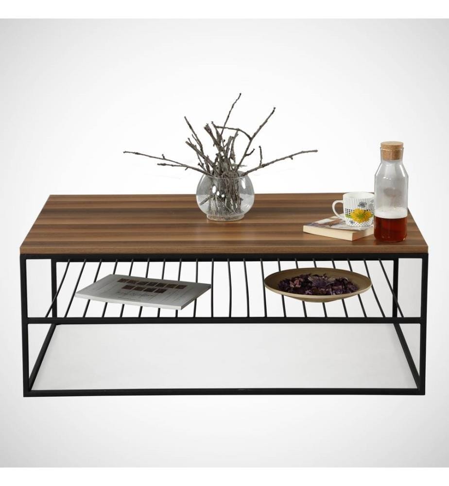 Coffee Table, Walnut, Melamine Coated Particle Board