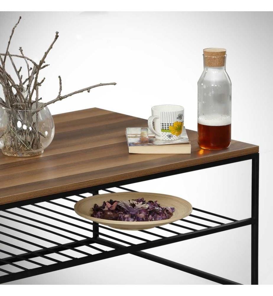 Coffee Table, Walnut, Melamine Coated Particle Board