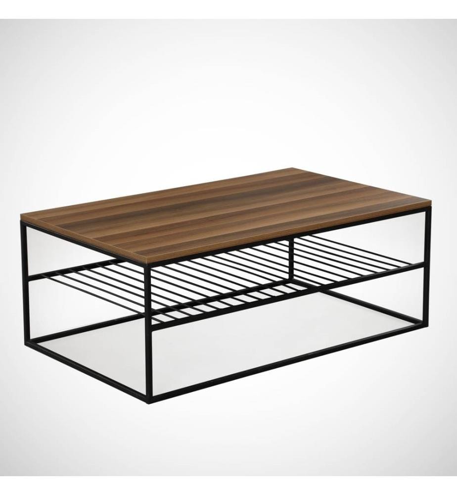 Coffee Table, Walnut, Melamine Coated Particle Board