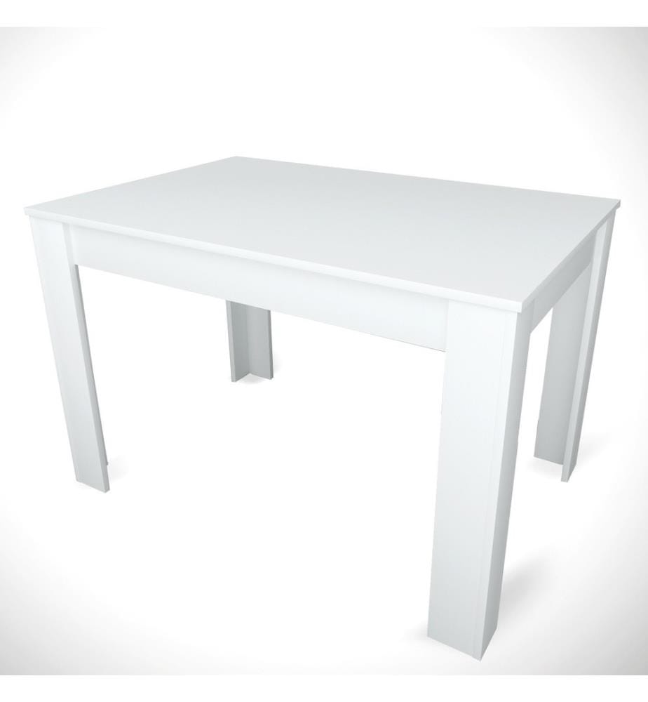 Dining Table, White, Melamine Coated Particle Board