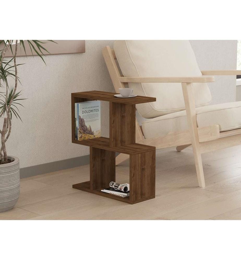 Table d'appoint, noyer, panneau de particules mélaminé