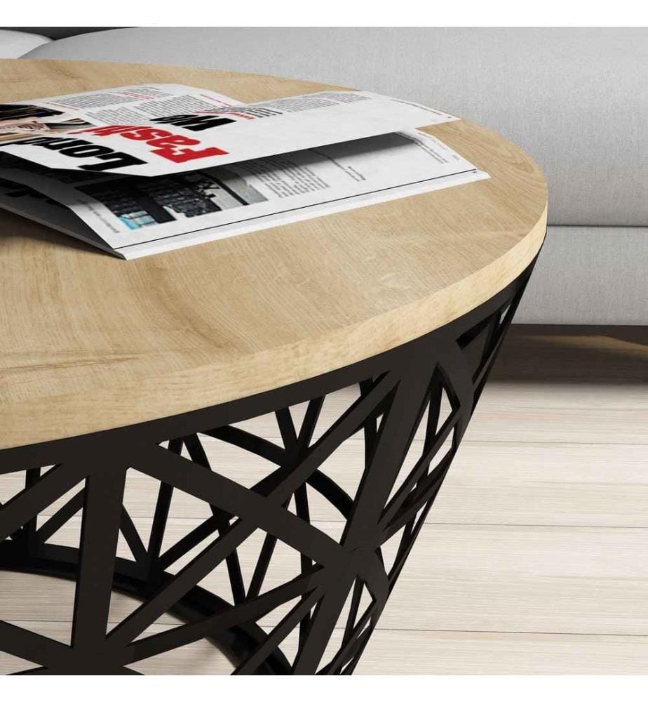 Coffee Table, Oak Black, Melamine Coated Particle Board