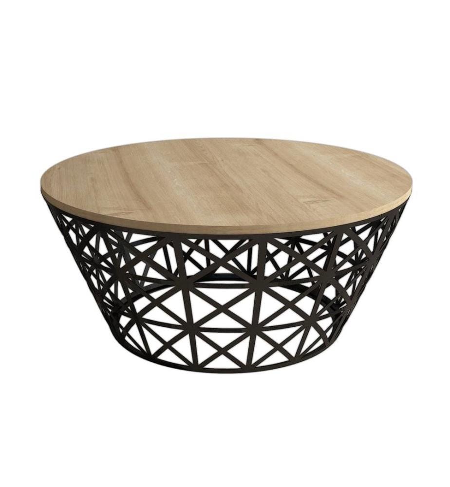 Coffee Table, Oak Black, Melamine Coated Particle Board