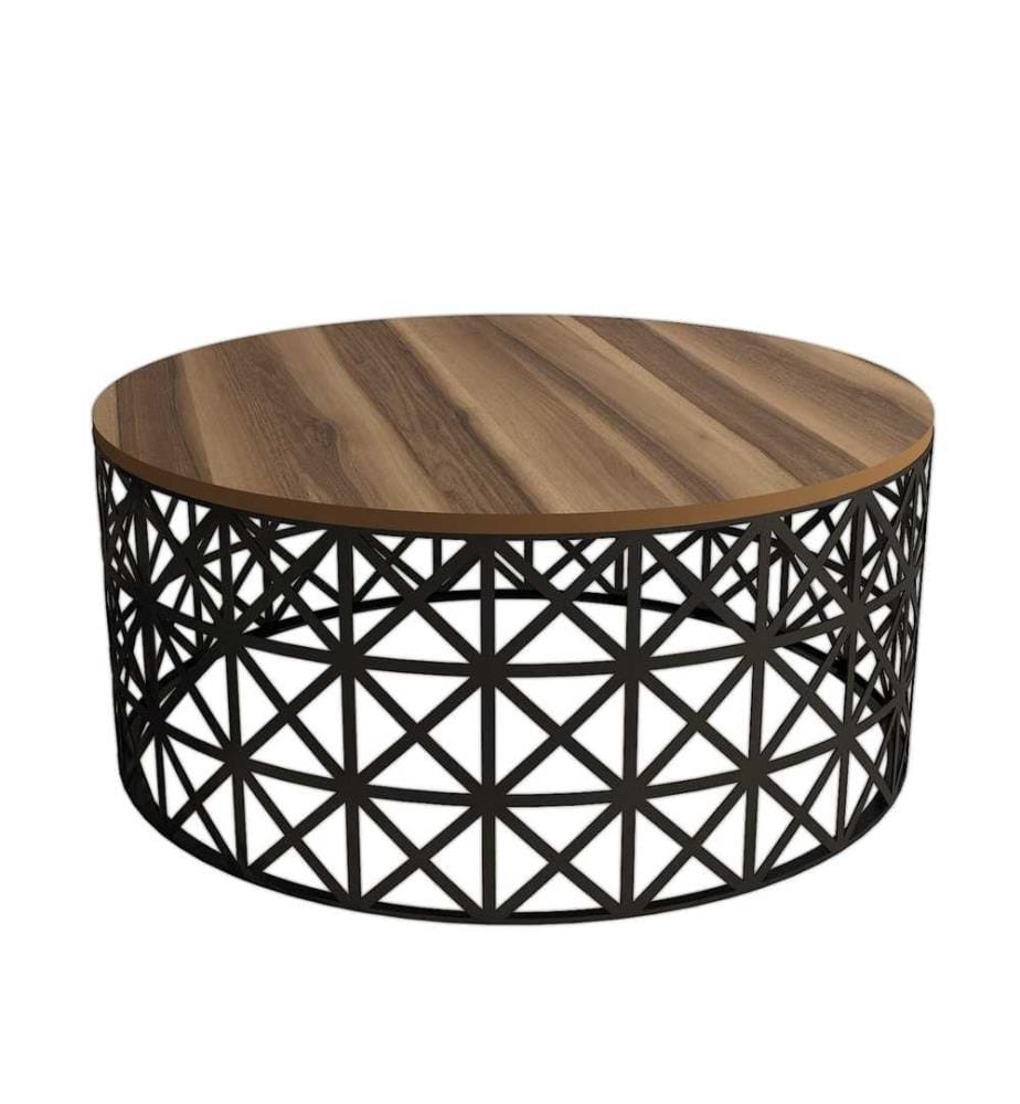 Coffee Table, Walnut Black, Melamine Coated Particle Board