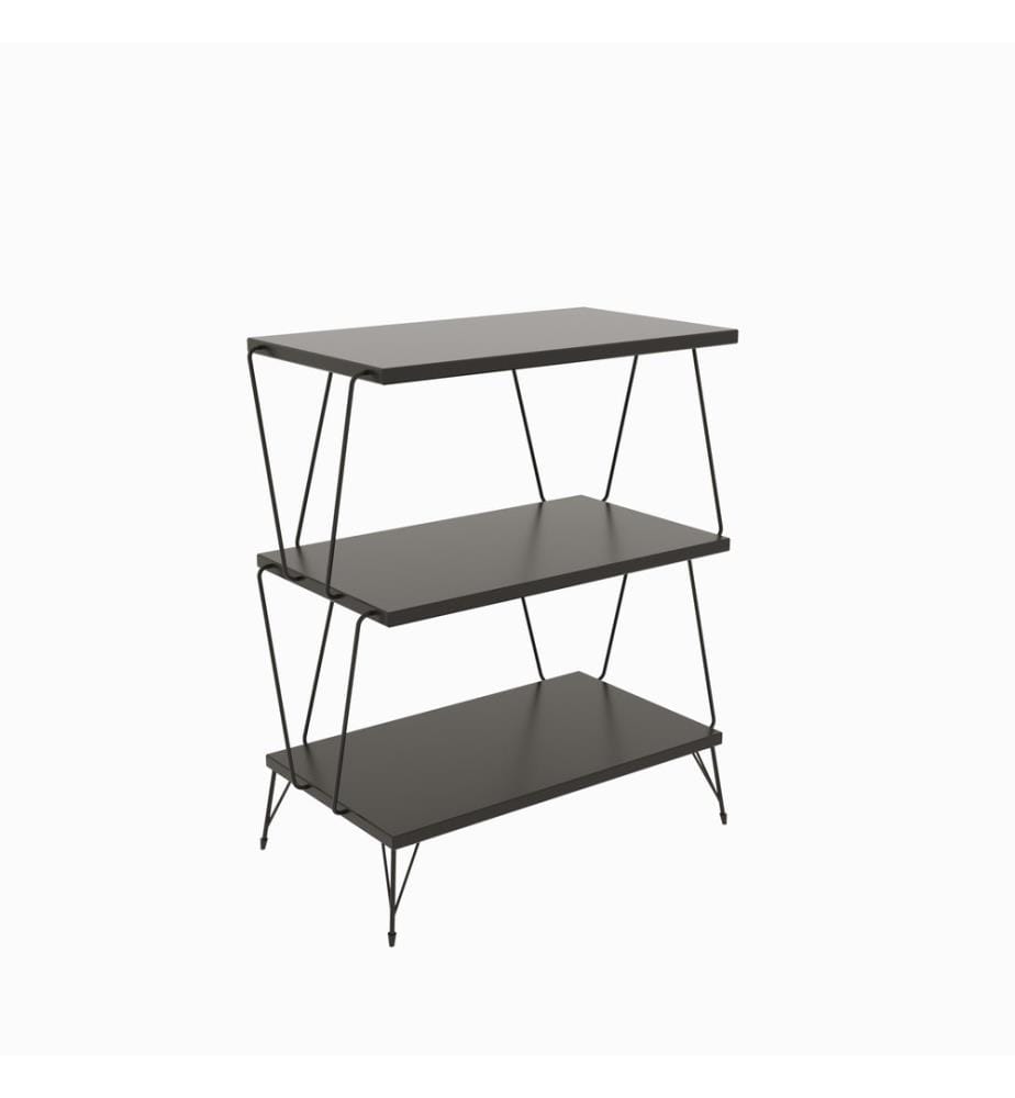 Side Table, Anthracite, Melamine Coated Particle Board