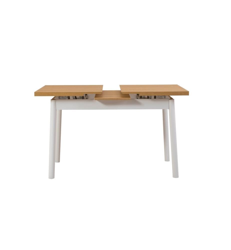 Dining Table, White, Melamine Coated Particle Board