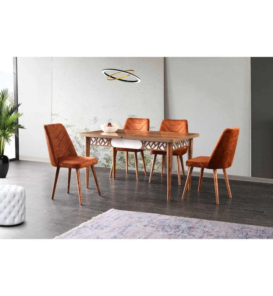 Table, Walnut, Frame: 100% Melamine Coated Particle Board