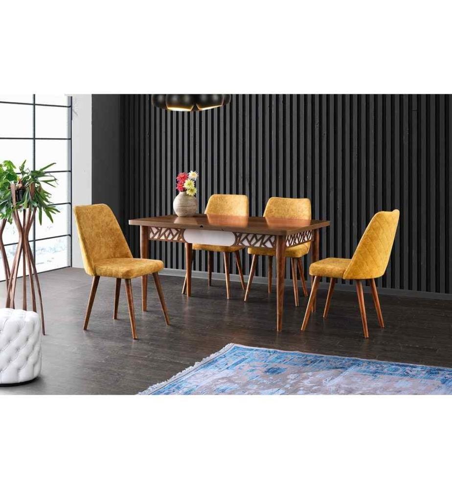Table, Walnut, Frame: 100% Melamine Coated Particle Board