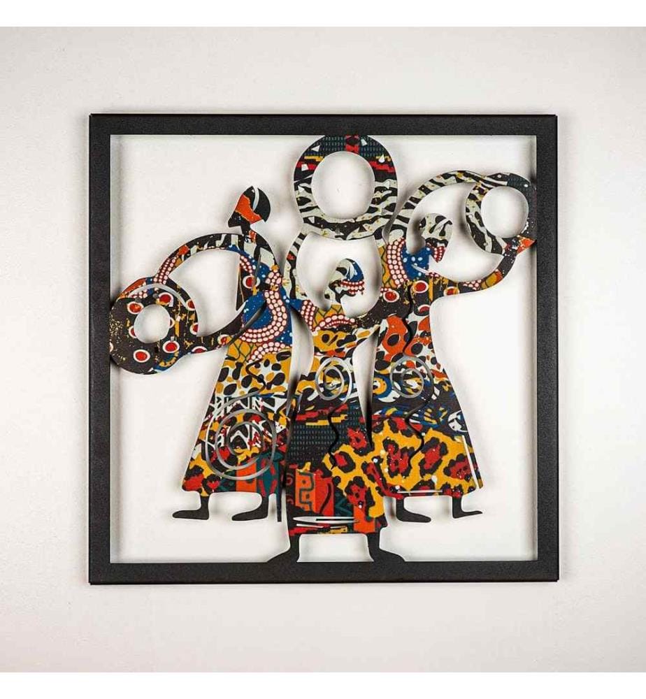 Decorative Metal Wall Accessory, Black, Steel