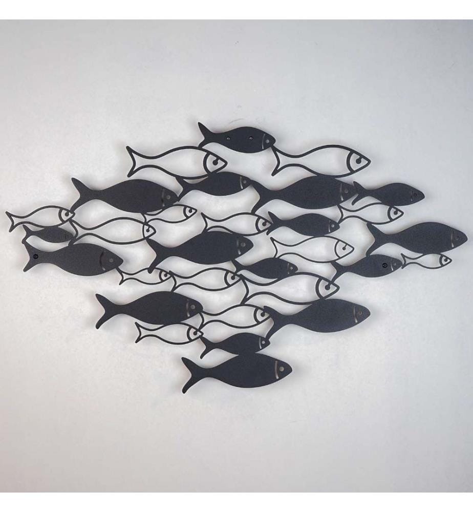 Decorative Metal Wall Accessory, Black, Steel