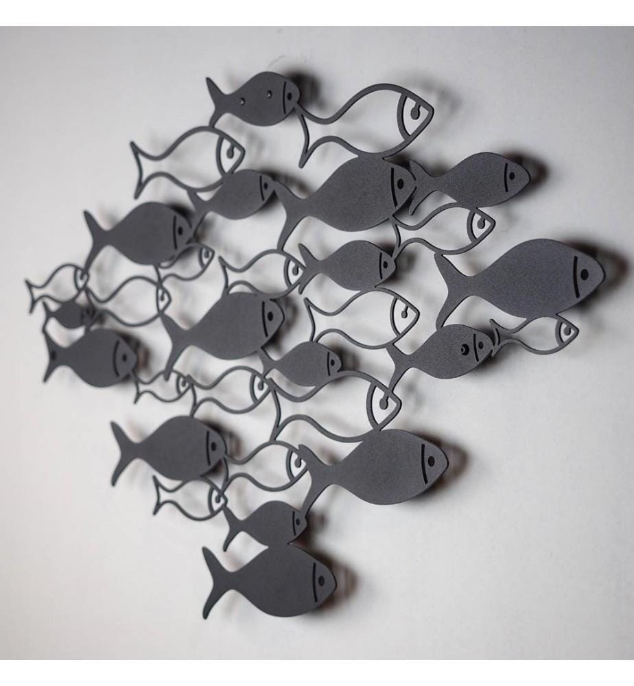 Decorative Metal Wall Accessory, Black, Steel