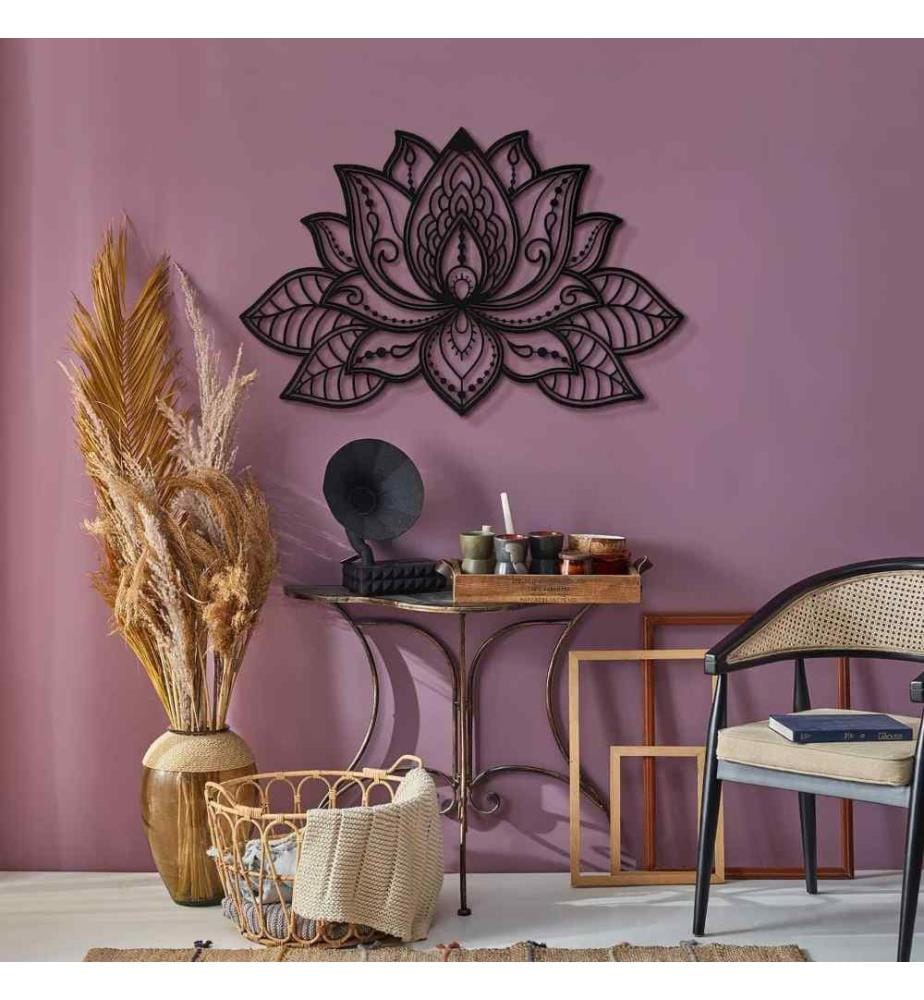 Decorative Metal Wall Accessory, Black, Steel